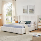 Functional Vertical Striped Bed With Gas Lift Storage