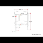 Wagner - Round Marble & Wood Table