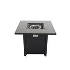 Powder Coated Fire Pit With Top - Black