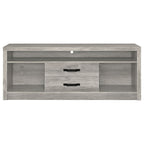 Burke 2-drawer Engineered Wood 59-inch TV Stand Grey Driftwood