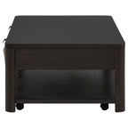 Marcelo Wood Coffee Table with 2 Drawers and Shelf Coffee