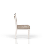 Rope Back Chair - Beige / Carmel