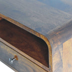Curved Upper Slot Floating Nightstand