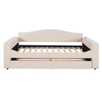 Upholstered Daybed With Storage Armrests, Trundle And Latest Integrated tooth Audio System