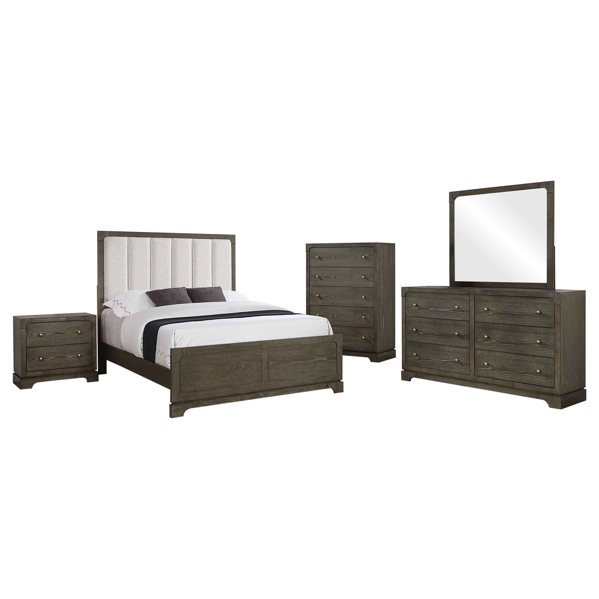 Gran Park 5-piece Queen Bedroom Set Dark Cocoa
