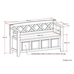 Amherst - Handcrafted Entryway Storage Bench
