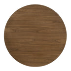 Delmon - Round Dining Table - Dark Walnut