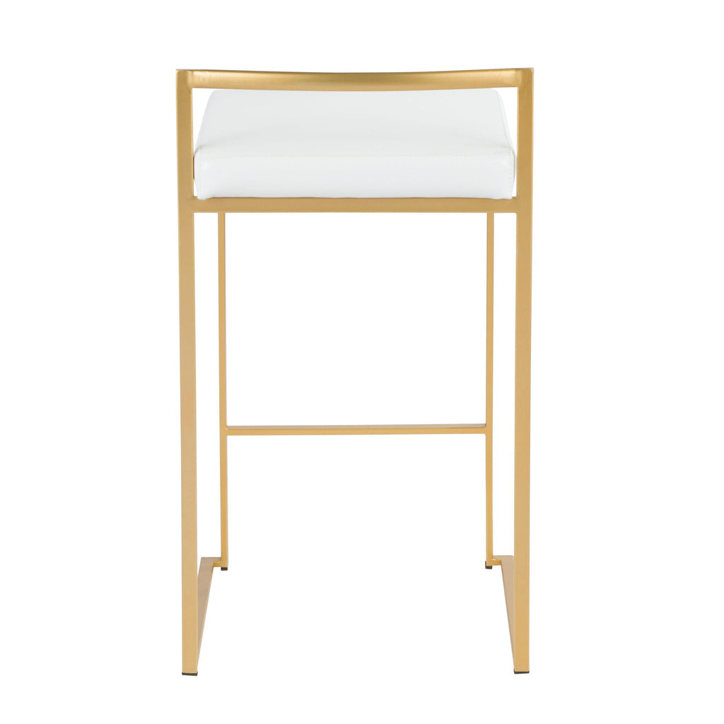 Fuji - Contemporary / Glam Design Counter Stool (Set of 2)