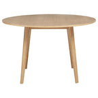 Andrews 5-piece Round Dining Table Set Light Ash and White