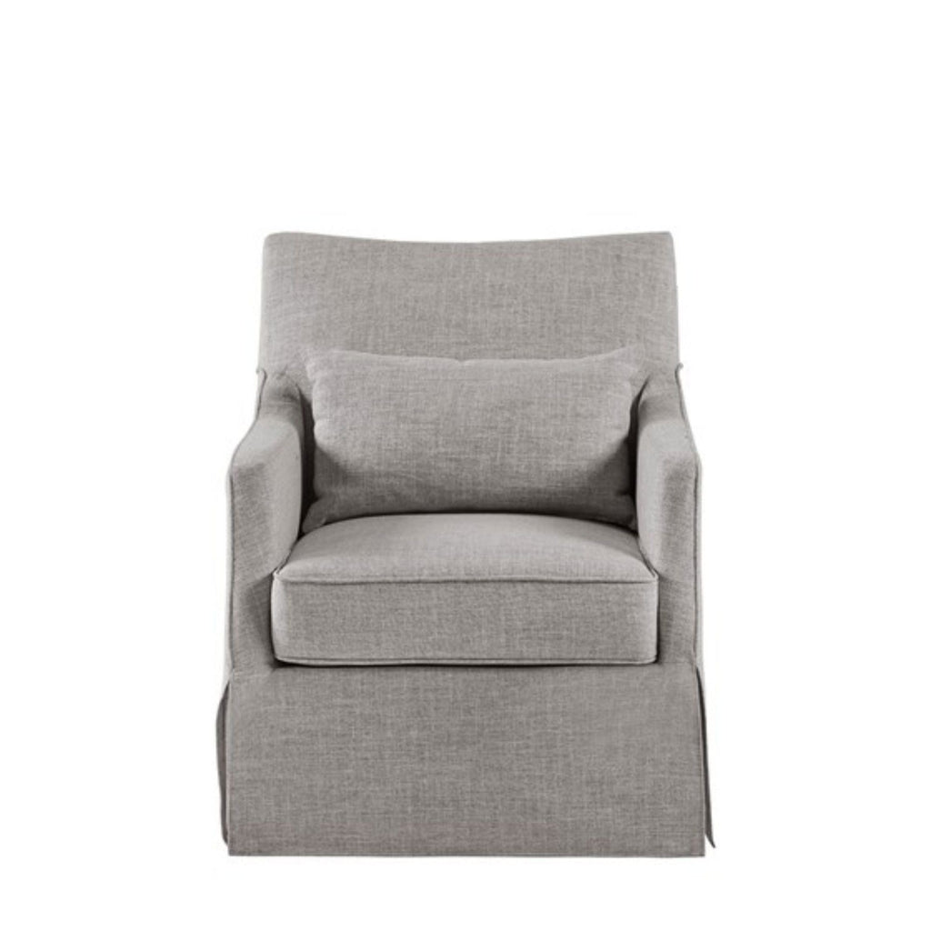 Traditional Design London Skirted Swivel Chair