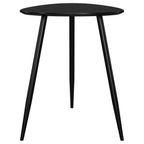 Odessa Triangular Solid Wood End Table Black