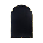 Arched Mirror With Metal Frame, Wall Mirror For Living Room Bedroom Entryway