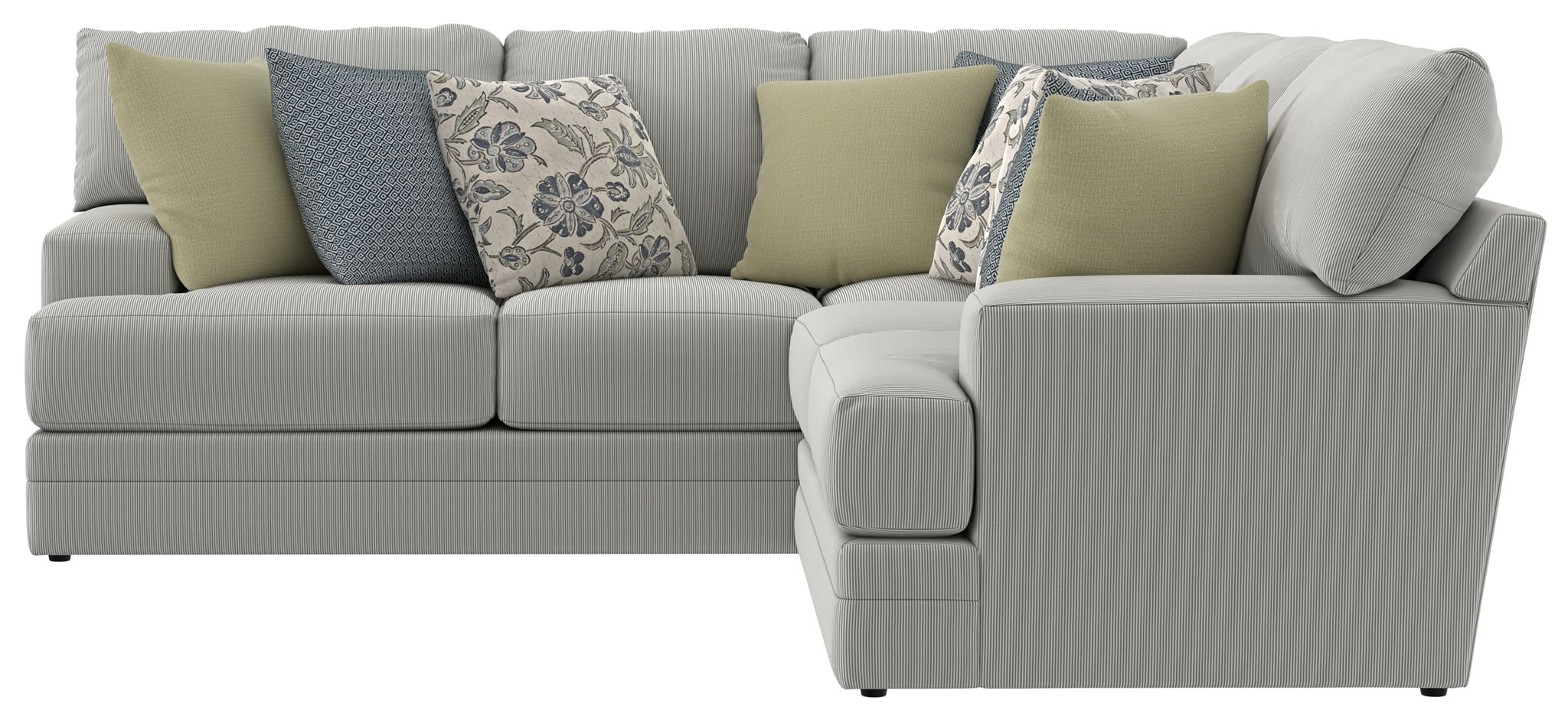 Stockbridge - Sectional With Comfort Coil Seating And 9 Accent Pillows Included