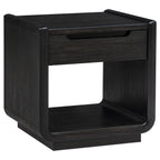 Leandro 2-piece Wood Coffee and End Table Set Burnished Black