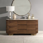 Willene - Server With Ceramic Top - Ceramic Top & Walnut