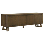 Trotter 71-inch 4-Door Wood TV Stand Media Console Brown