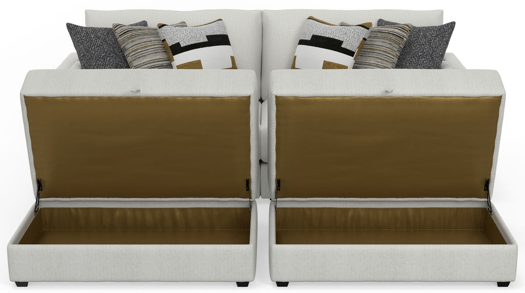 Trevor - Extra Deep Oversized Sofa With Included Storage Cocktail Ottoman