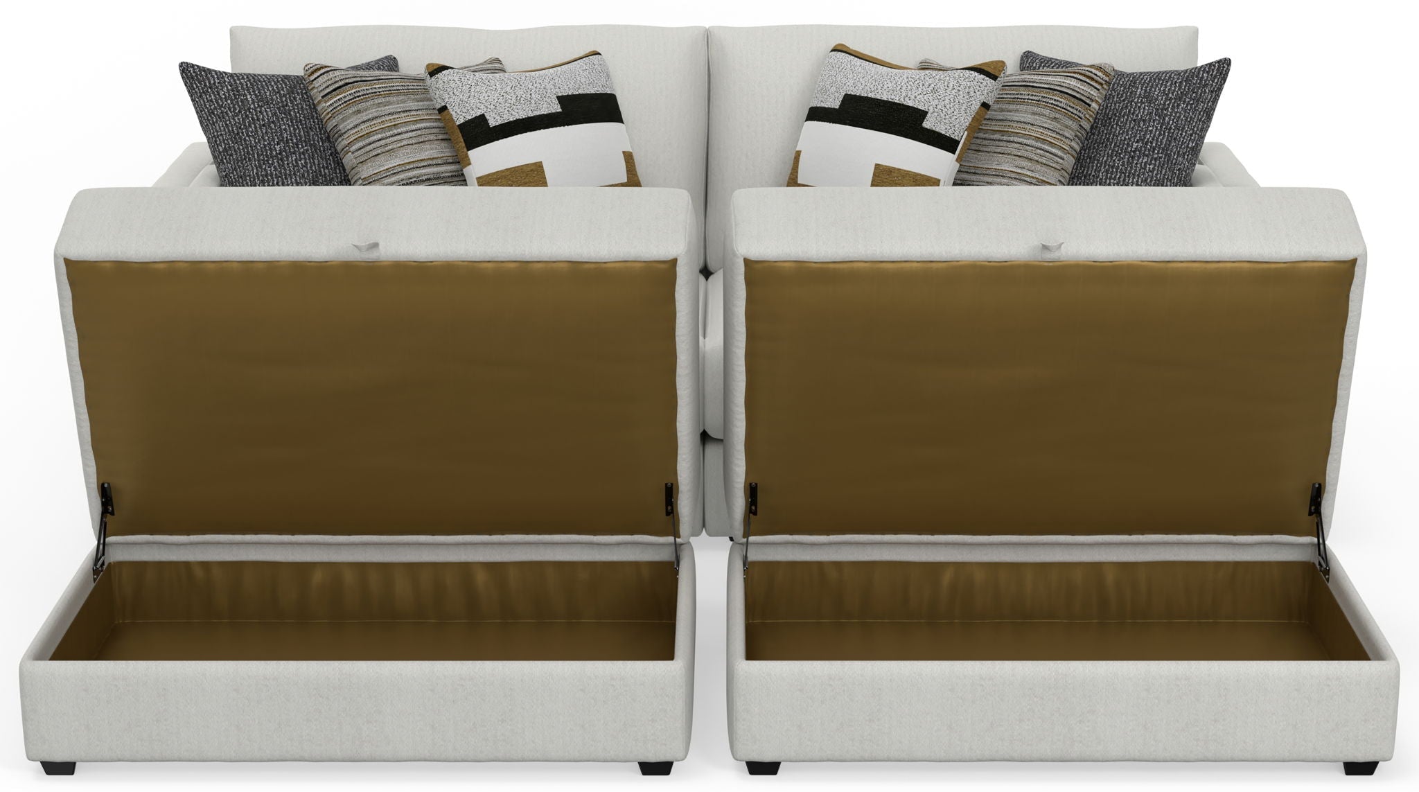 Trevor - Extra Deep Oversized Sofa With Included Storage Cocktail Ottoman