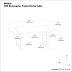 Whitley - Dining Table