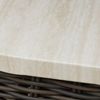 Kimora - Rectangular Cocktail Table - Beige / Dark Brown