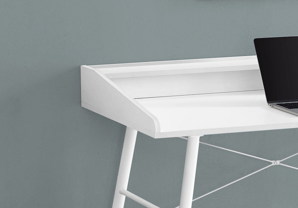 Computer Desk For Home Office, Laptop Storage Shelves, Contemporary & Modern