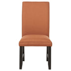 Berning Fabric Upholstered Parson Side Chair Salmon Orange (Set of 2)
