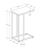 Accent Table, C - Shaped, Space-Saving Functionality