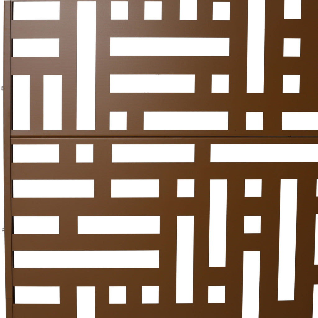 Decorative Freestanding Metal Privacy Screen For Indoor & Outdoor Use