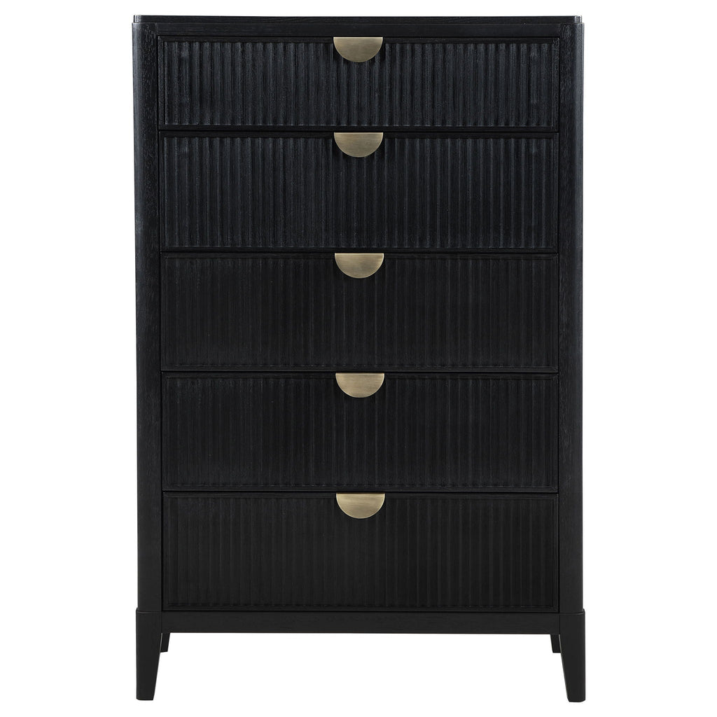 Brookmead 5-drawer Bedroom Chest Black