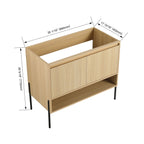Freestanding Bathroom Vanity & Soft Close Cabinet Doors