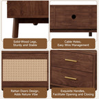 70" TV Stand With Doors For TVs Up To 80", Media Console With 4 Drawers & Cable Holes - Dark Brown