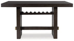 Burkhaus - Rectangular Dining Room Counter Table - Dark Brown