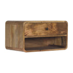 Curve Upper Slot Floating Nightstand