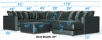 Remington - Modular Sofa And Cocktail Ottoman - Pine