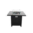 Powder Coated Fire Pit With Top - Black
