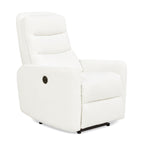Bloomy - High Back Power Recliner Motion Chair - Chiffon White