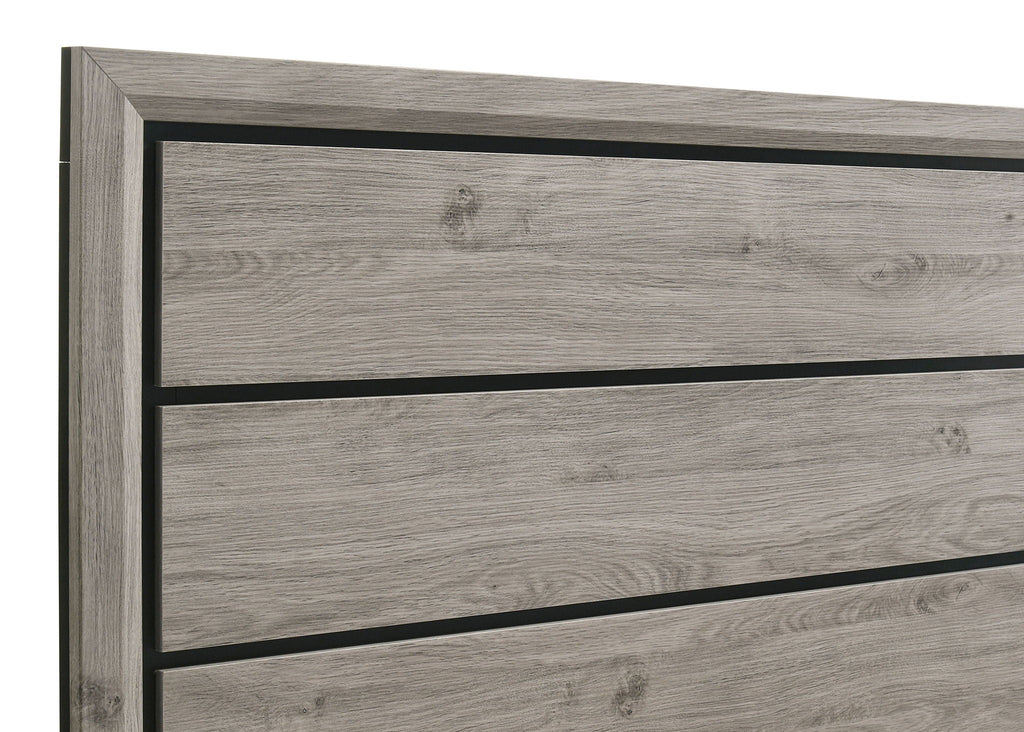 Valen Wood Queen Panel Bed Light Taupe