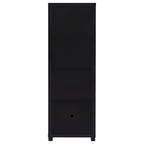 Sachin 3-shelf Engineered Wood Media Tower Black