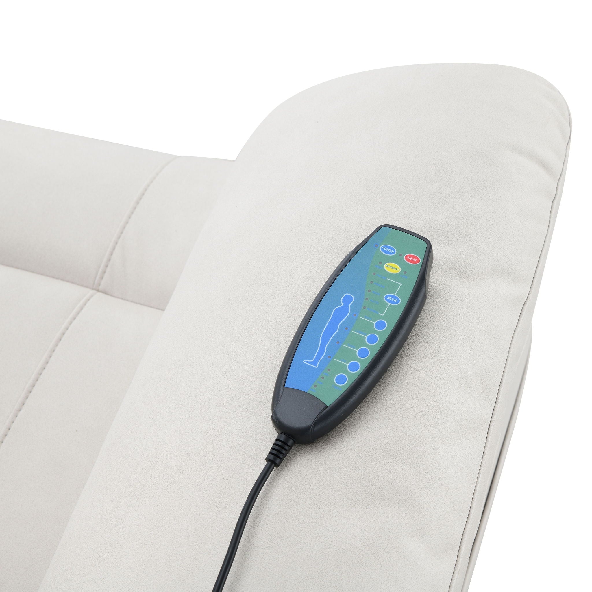 Chriki - Power Motion Recliner & Lift Heating Massage Chair - Beige