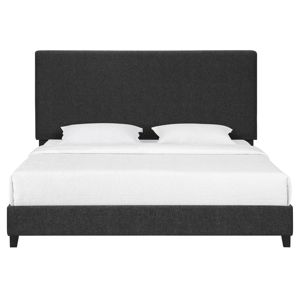 Platform Bed & Upholstered Headboard