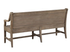 Paxton Place - Bench With Back - Dovetail Gray