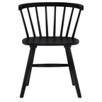 Jeffries Windsor Wood Dining Side Chair Black (Set of 2)