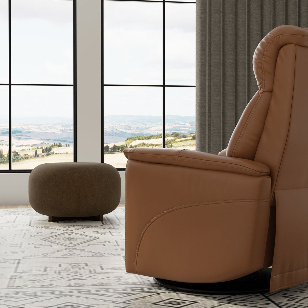 Bentley - Swivel Glider Recliner With Manual Adjustable Headrest & Footrest