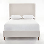 Harper - Tall Headboard Upholstered Bed / High Headboard / Elegant Simplicity / No Box Spring Needed