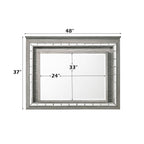 Antares - Mirror With LED - Light Gray Oak