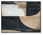 Ewanford - Wall Art - Black / Brown / Tan