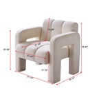 31.10" Boucle Upholstered Accent Chair