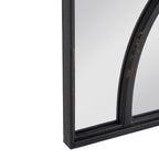 Rectangular Wooden Wall Mirror With Antique Frame, Vertical Or Horizontal Home Decor For Living Room (Set of 2)
