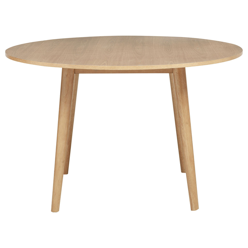Andrews 5-piece Round Dining Table Set Light Ash and Black
