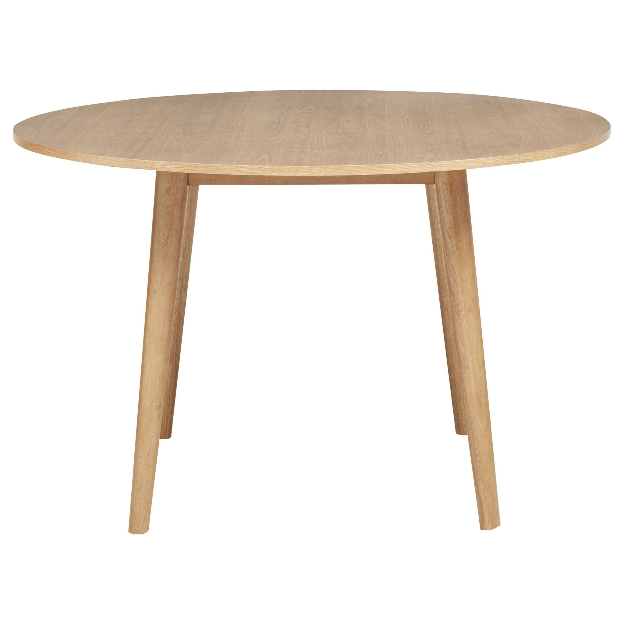Andrews 5-piece Round Dining Table Set Light Ash and Black
